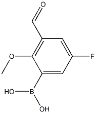 (5-Fluoro-3-forMyl-2-Methoxyphenyl)boronic acid 结构式