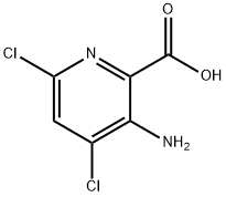 3-氨基-4,6-二4-氯-2-吡啶甲酸 结构式