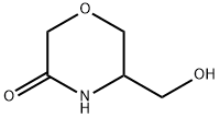 5-(羟基甲基)吗啉-3-酮 结构式