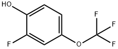 2-氟-4-(三氟甲氧基)苯酚 结构式