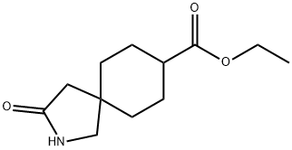 ETHYL 3-OXO-2-AZASPIRO[4.5]DECANE-8-CARBOXYLATE 结构式