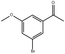 1-(3-溴-5-甲氧苯基)乙酮 结构式