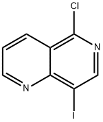 5-氯-8-碘-1,6-二氮杂萘 结构式