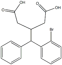 3-((2-broMophenyl)(phenyl)Methyl)pentanedioic acid 结构式