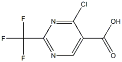 4-chloro-2-(trifluoroMethyl)pyriMidine-5-carboxylic acid 结构式