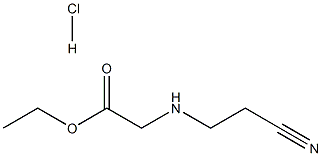 N-(2-氰基乙基)甘氨酸乙酯盐酸盐 结构式