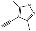 3,5-二甲基-4-氰基吡唑 结构式