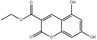 5,7-二羟基-2-氧代-2H-色烯-3-甲酸乙酯 结构式