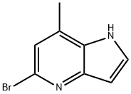 5-溴-7-甲基-1H-吡咯并[3,2-B]吡啶 结构式
