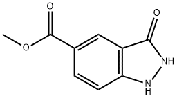 3-羟基-1氢-吲唑-5-甲酸甲酯 结构式