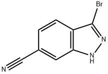 3-BROMO-6-CYANOINDAZOLE 结构式