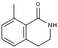 8-甲基-3,4-二氢异喹啉-1(2H)-酮 结构式