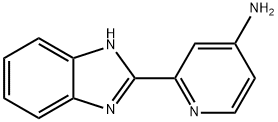2(1H-苯并咪唑基-2-基)-吡啶-4-基胺 结构式