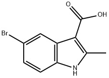 5-BroMo-2-Methyl-1H-indole-3-carboxylic acid 结构式