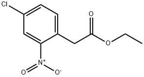 2-(2-硝基-4-氯苯基)乙酸乙酯 结构式