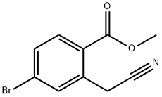 4-溴-2-氰基苯甲酸甲酯 结构式