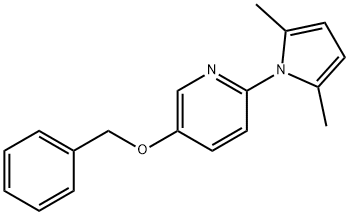 5-苄氧基-2-(2,5-二甲基吡咯-1-基)吡啶 结构式