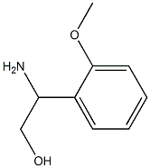 2-氨基-2-(2-甲氧基苯基)-1-乙醇 结构式