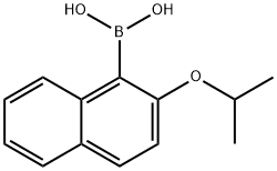 2-异丙氧基萘-1-硼酸 结构式