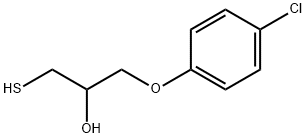 (S)-1-(4-氯苯氧基)-3-巯基丙-2-醇 结构式