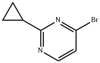 4-溴-2-环丙基嘧啶 结构式