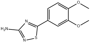 3-氨基-5-(3,4-二甲氧基苯基)-1,2,4-噻二唑 结构式