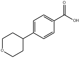 4-(四氢-2H-吡喃-4-基)苯甲酸 结构式