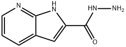 1H-吡咯并[2,3-B]吡啶-2-卡巴肼 结构式