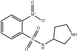 2-硝基-N-(吡咯烷-3-基)苯磺酰胺 结构式