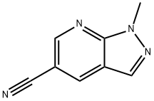 1-甲基-1H-吡唑并[3,4-B]吡啶-5-甲腈 结构式