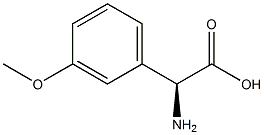 (S)-2-氨基-2-(3-甲氧基苯基)乙酸 结构式