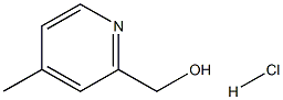 (4-甲基吡啶-2-基)甲醇盐酸盐 结构式