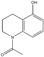 1-(5-Hydroxy-3,4-dihydroquinolin-1(2H)-yl)ethanone 结构式