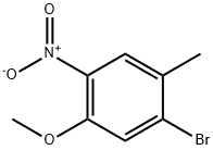 2-硝基-4-甲基-5-溴苯甲醚 结构式