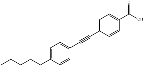 4-((4-戊基苯基)乙炔基)苯甲酸 结构式