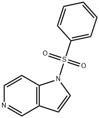 1-(苯磺酰基)-5-氮杂吲哚 结构式