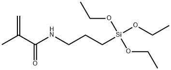 (3-甲基丙烯酰胺丙基)三乙氧基硅烷 结构式