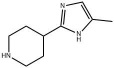 4-(5-甲基-1H-咪唑基-2-基)哌啶 结构式