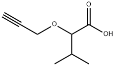 3-METHYL-2-(PROP-2-YN-1-YLOXY)BUTANOIC ACID 结构式