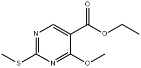 4-甲氧基-2-(甲硫基)嘧啶-5-羧酸乙酯 结构式