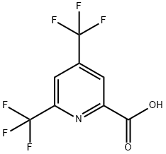 4,6-双(三氟甲基)吡啶甲酸 结构式