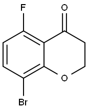 8-溴-5-氟-4-二氢色原酮 结构式