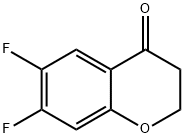 6,7-二氟苯并二氢吡喃-4-酮 结构式