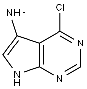 4-Chloro-7H-pyrrolo[2,3-d]pyriMidin-5-aMine 结构式