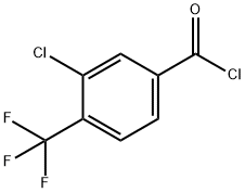 3-氯-4-(三氟甲基)苯甲酰氯 结构式