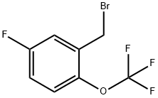 2-(溴甲基)-4-氟-1-(三氟甲氧基)苯 结构式