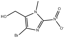 (4-溴-1-甲基-2-硝基-1H-咪唑基-5-基)甲醇 结构式