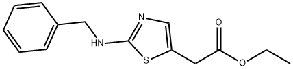 2-(2-(苄氨基)噻唑-5-基)乙酸乙酯 结构式