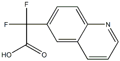 2,2-二氟-2-(喹啉-6-基)乙酸 结构式