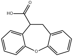 10,11-二氢二苯并[B,F]氧杂环庚烷-10-羧酸 结构式
